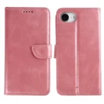 Rixus Classic Wallet Book Case For Apple iPhone 16e 17e Pink - Image 5