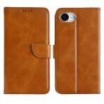 Rixus Protective Wallet Cover for Apple iPhone 16e / 17e Light Brown - Image 2