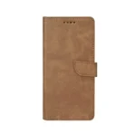 Rixus Premium Folio Cover for iPhone 17 Pro & 18 Pro Light Brown