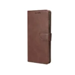 Rixus Smart Folio Book Case For Apple iPhone 16 Pro Brown - Image 5