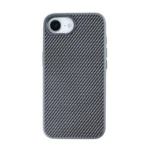 Rixus Carbon Texture MagSafe Cover for Apple iPhone 16e / 17e Titanium Gray