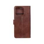 Rixus Smart Folio Book Case For Apple iPhone 16 Pro Brown - Image 6