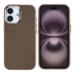 Rixus CarbonStyle Protective Cover For Apple iPhone 17 Brown - Image 3