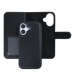 Rixus Executive Magnetic Wallet Cover For Apple iPhone 17 Black