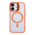 Rixus Premium Magnetic Protective Case For Apple iPhone 17 Orange