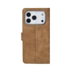 Rixus Premium Folio Cover for iPhone 17 Pro & 18 Pro Light Brown - Image 5
