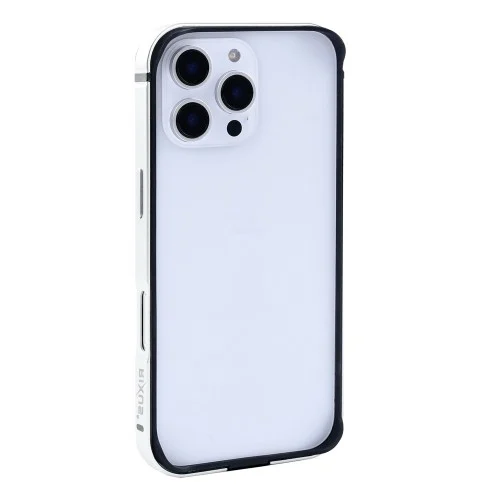 Rixus Rugged Shield Cover For Apple iPhone 16 Pro Max White Titanium