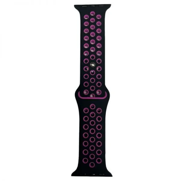 Sportband – Apple Watch Bandje 38/40/41 mm Zwart Roze - Image 3