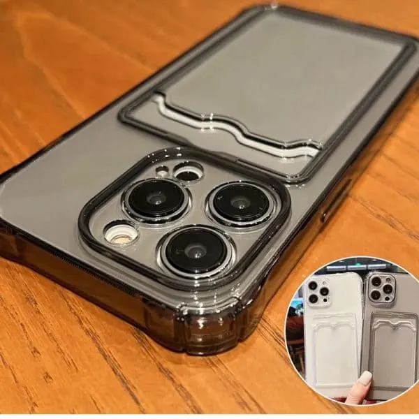 Transparant Zwart Achterkant Hoesje Voor iPhone 15 Pro - Image 2