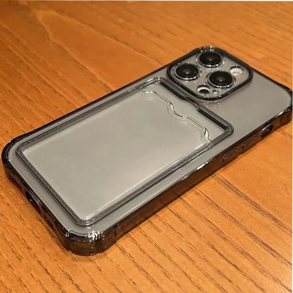 Transparant Zwart Achterkant Hoesje Voor iPhone 15 Pro - Image 4