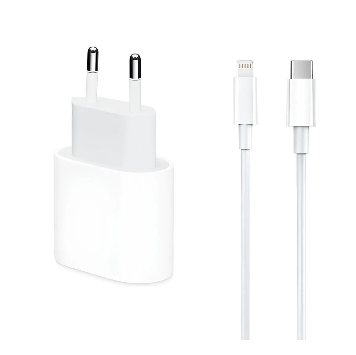 Lightning kabel iPhone oplader en stekker 5W-1A plus USB lader 1m - Image 1